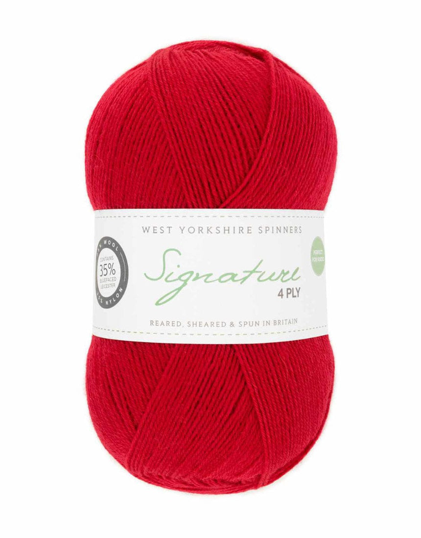 West Yorkshire Spinners Yarn & Wool Solid Signature 4-Ply Yarn, West Yorkshire Spinners