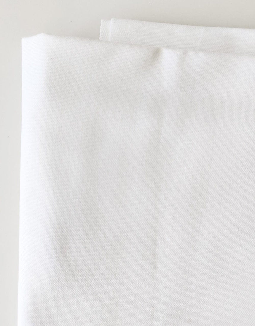 Not Specified Cotton Canvas White / Plain White Cotton Canvas Fabric 02900.002-0012