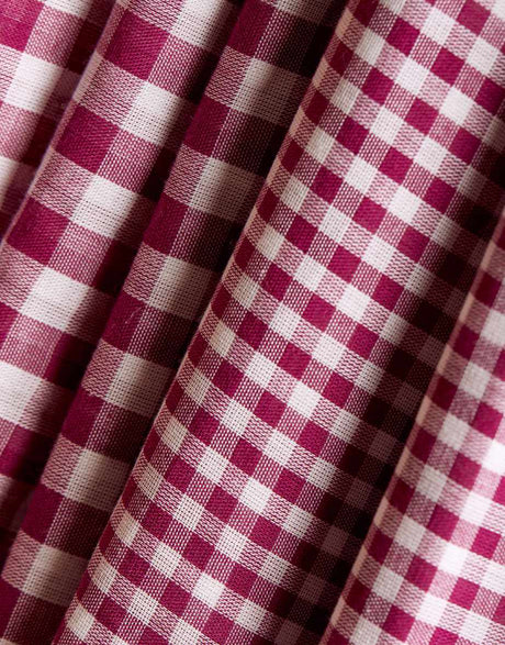 Atelier Brunette Double Gauze Purple / Gingham Dahlia Double Sided Gingham Cotton Double Gauze, Atelier  Brunette 14925