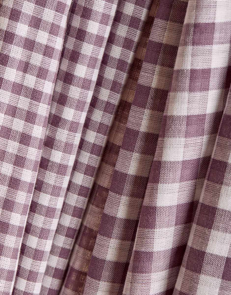 Atelier Brunette Double Gauze Purple / Gingham Divine Parma Double Sided Gingham Cotton Double Gauze, Atelier Brunette 14926