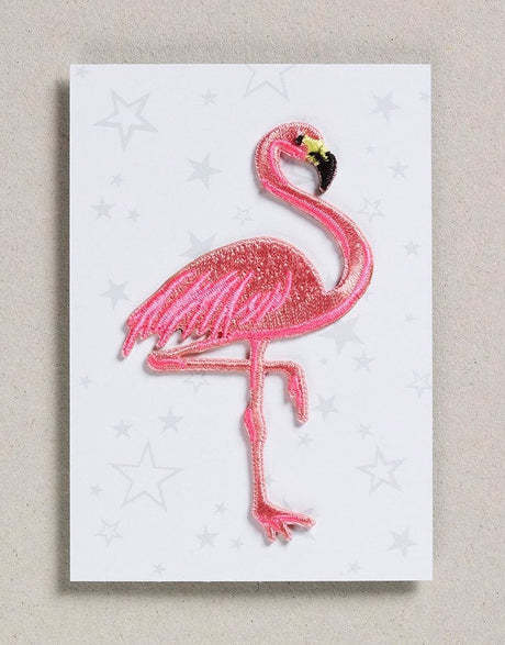 Petra Boase Iron on Patch Flamingo Iron on Patch 5060400566440 5060400566440