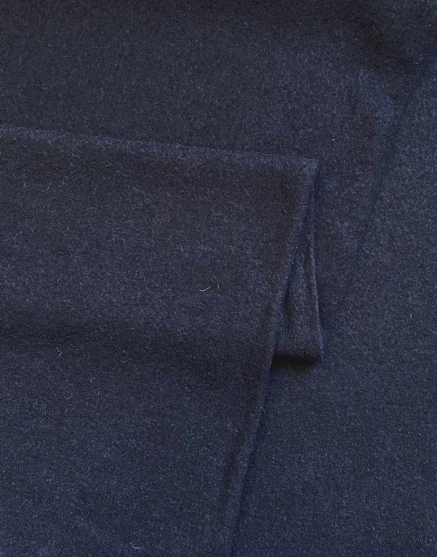 Not Specified Boiled Wool Navy 100% Boiled Wool Fabric 14091