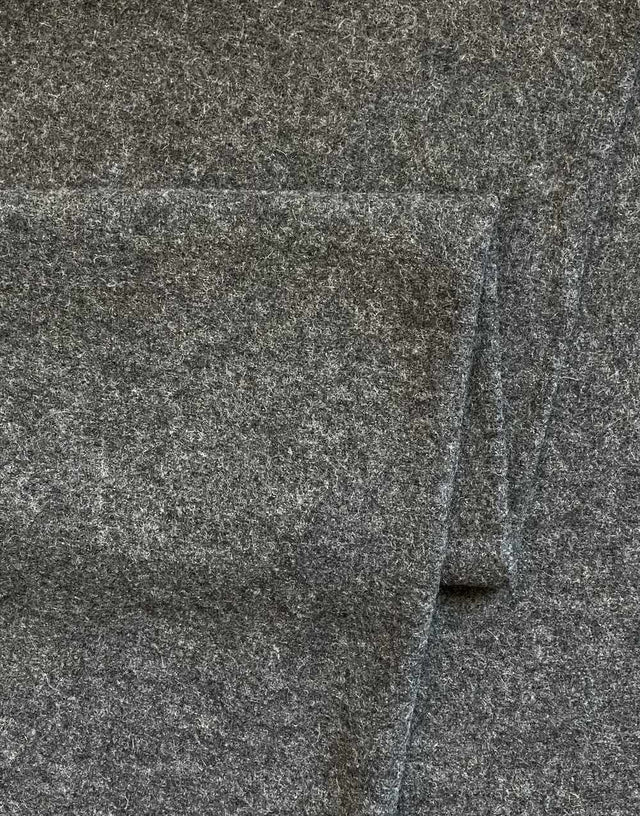 Not Specified Boiled Wool Silver Grey 100% Boiled Wool Fabric 14090