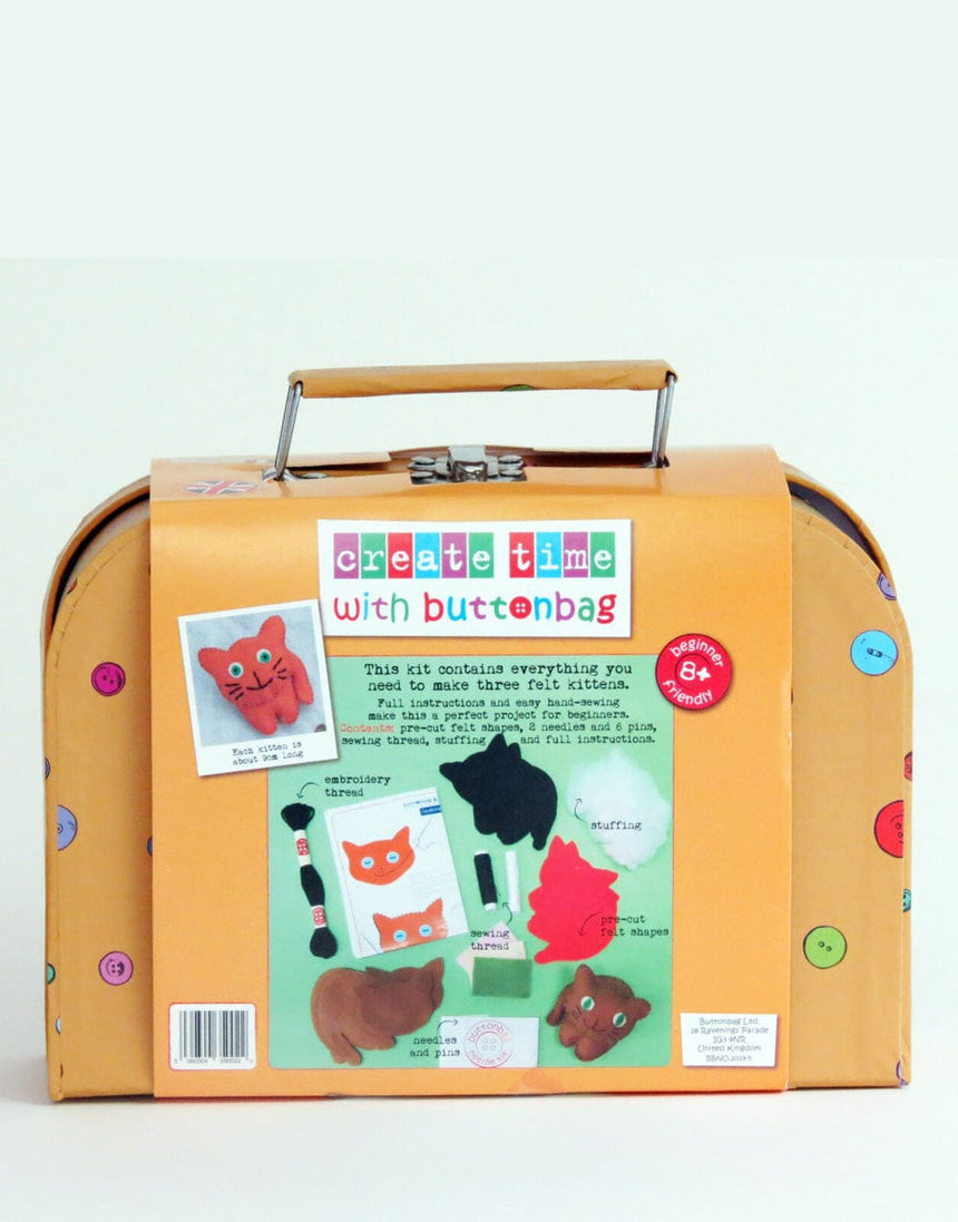 Buttonbag Children's Craft Kits Kitten Crew Children's Sewing Kit, Buttonbag 5060304350022 5060304350022