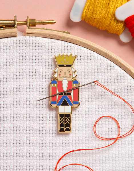 Nutcracker Magnetic Needle Minder, Caterpillar Cross Stitch