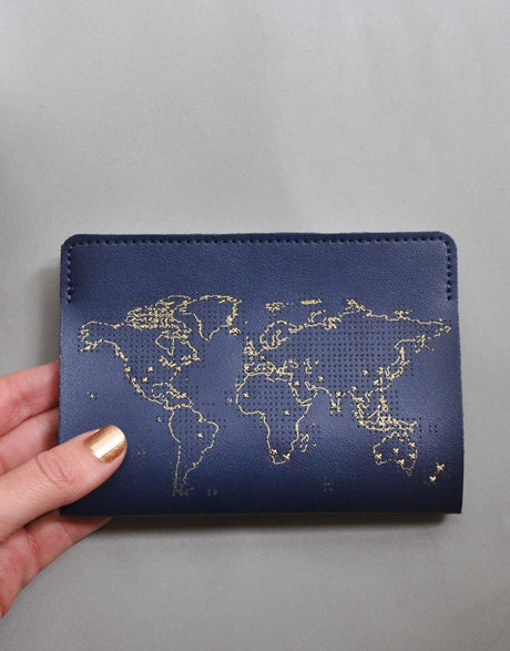 Chasing Threads Embroidery Navy Passport Cover 'Stitch Where You've Been', Chasing Threads Stitch Kit 5060043069568 5060043069568