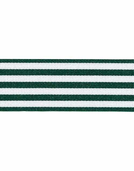 Not specified Ribbon & Trimming Green Christmas Stripes, 25mm 5024264712351 5024264712351