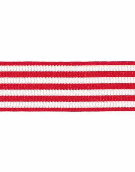 Not specified Ribbon & Trimming Red Christmas Stripes, 25m 5024264624180 5024264624180