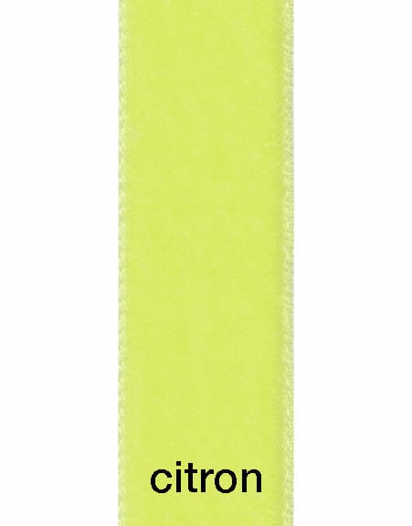 Not Specified Ribbon & Trimming 9452 Citron 22mm Velvet Ribbon 5024264351376 5024264351376