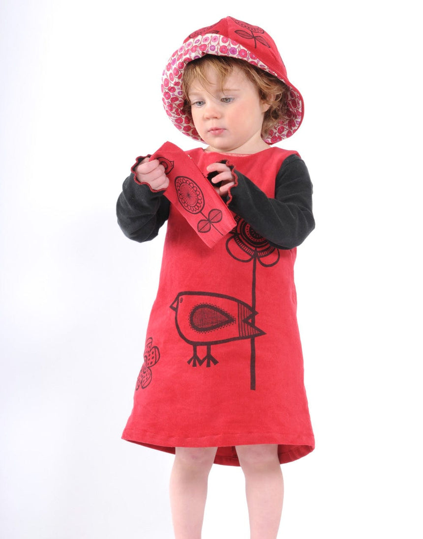 Clothkits Accessories Red Birdie Hat and Bag, Children's Dressmaking Kit 11740