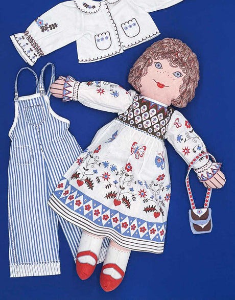 Clothkits Rag Doll 1970s Original Clothkits® Rag Doll Sewing Kit, Kitty Blue 11952