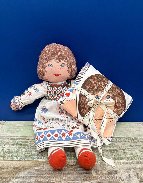 Clothkits Rag Doll 1970s Original Clothkits® Rag Doll Sewing Kit, Kitty Blue 11952