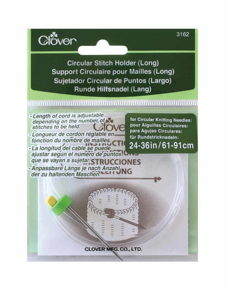 Clover Knitting Needles & Accessories Long Circular Stitch Holder 051221731624