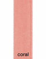 Not Specified Ribbon & Trimming 9618 Coral 22mm Velvet Ribbon 5024264351369 5024264351369