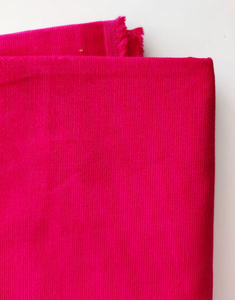 Not Specified Corduroy Red / Plain Red Cotton Needlecord Fabric 05126.004-0012