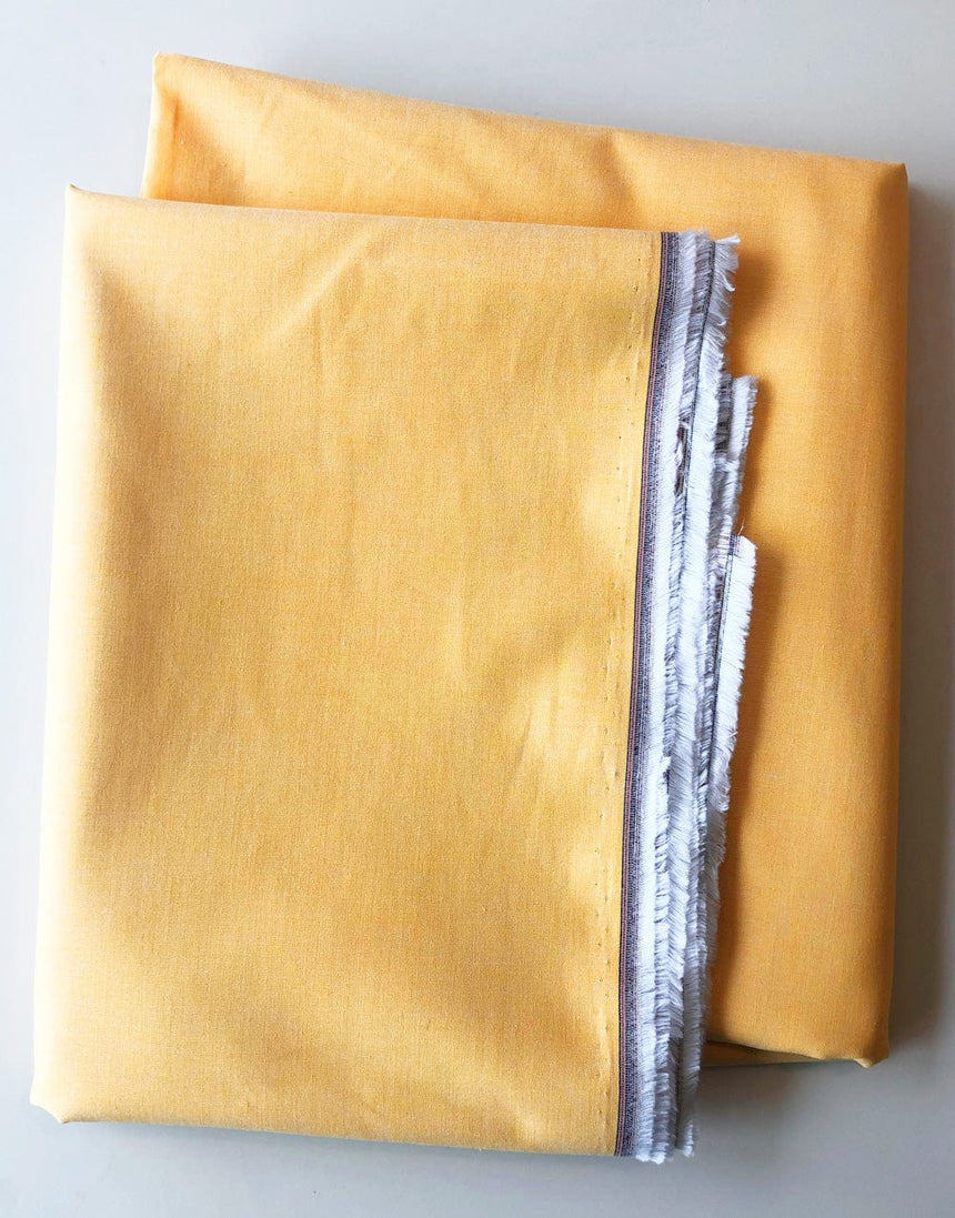 Not Specified Chambray Yellow / Plain Yellow Yarn Dyed Cotton Chambray Fabric 02509.040-0012