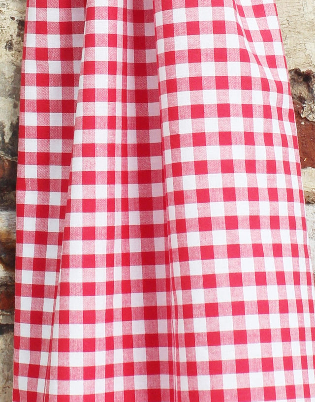 Not Specified Gingham Red / Checks Red Gingham Cotton Fabric 03087.002-0012