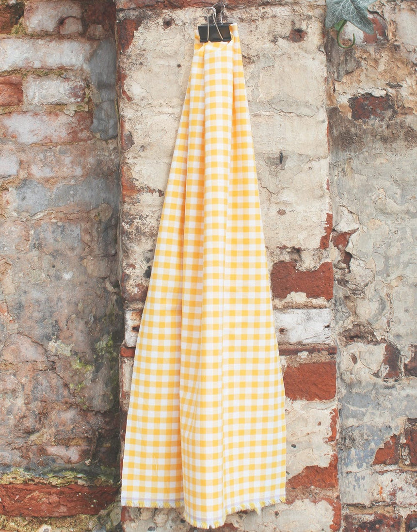 Not Specified Gingham Yellow / Checks Yellow Gingham Cotton Fabric 09788962