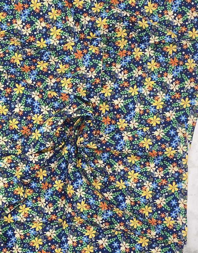 Not Specified Cotton Poplin Multicolour / Floral Karen Floral, Printed Cotton Poplin Fabric 13436