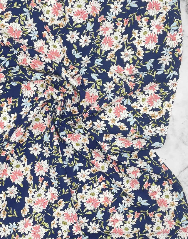 Not Specified Cotton Poplin Multicolour / Floral Lisa Floral, Printed Cotton Poplin Fabric 13433