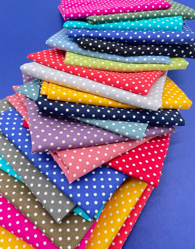 Not Specified Cotton Poplin Pin Spot Cotton Poplin Fabric