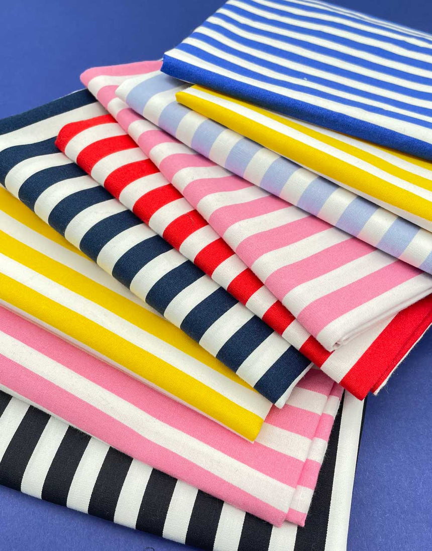 Not Specified Cotton Poplin Striped Cotton Poplin Fabric