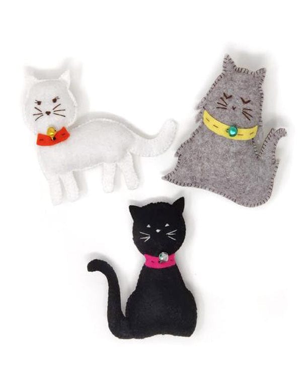 Crafty Kit Co Children's Craft Kits Three Felt Kitties Sewing Kit, Crafty Kit Company 5060347382240 5060347382240