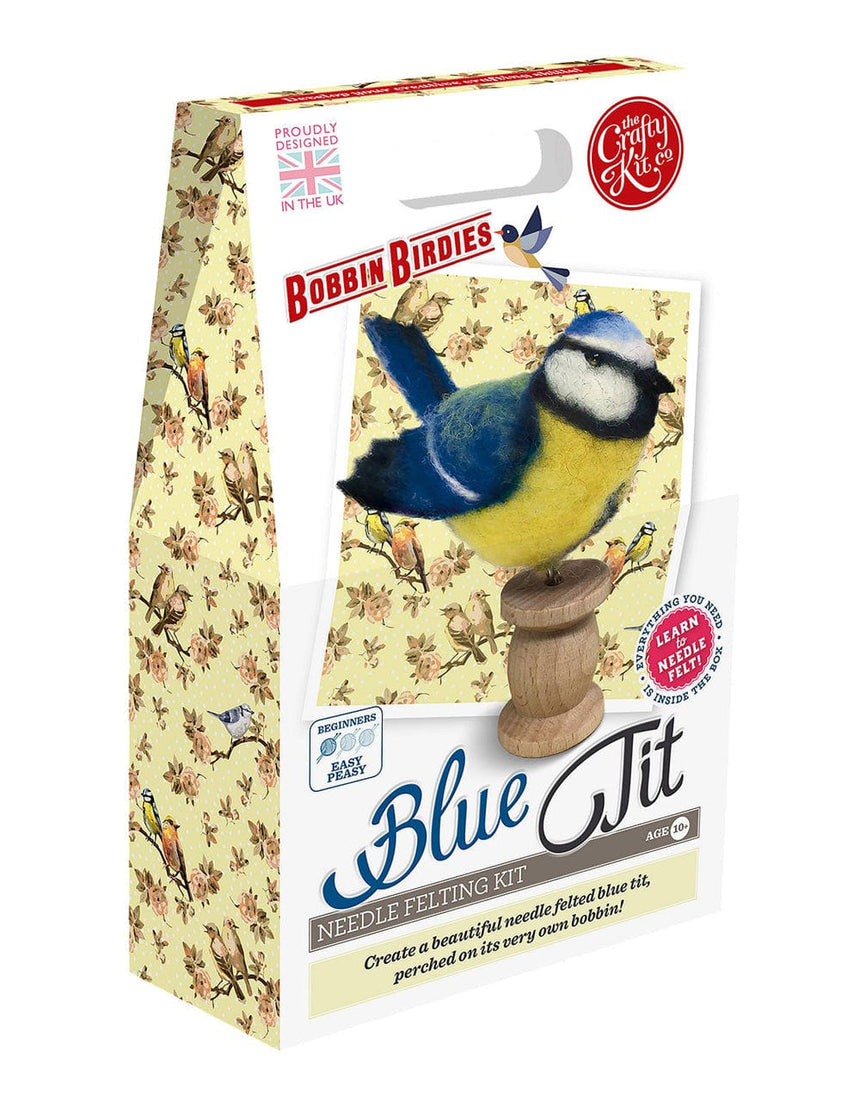 Crafty Kit Co Needle Felting Blue Tit Needle Felting Kit, Crafty Kit Company 5060347381809 5060347381809