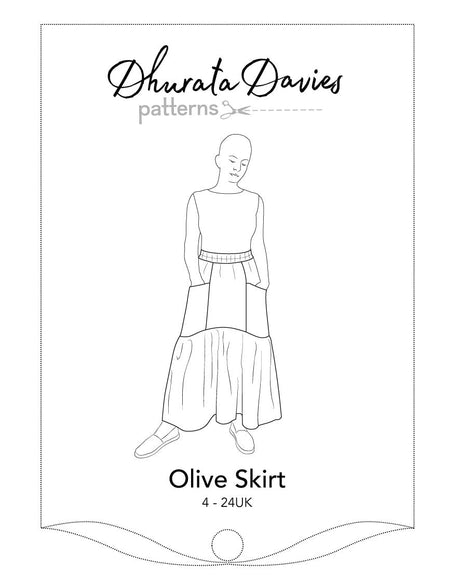 Dhurata Davies Skirts Olive Skirt Sewing Pattern, Dhurata Davies 10730