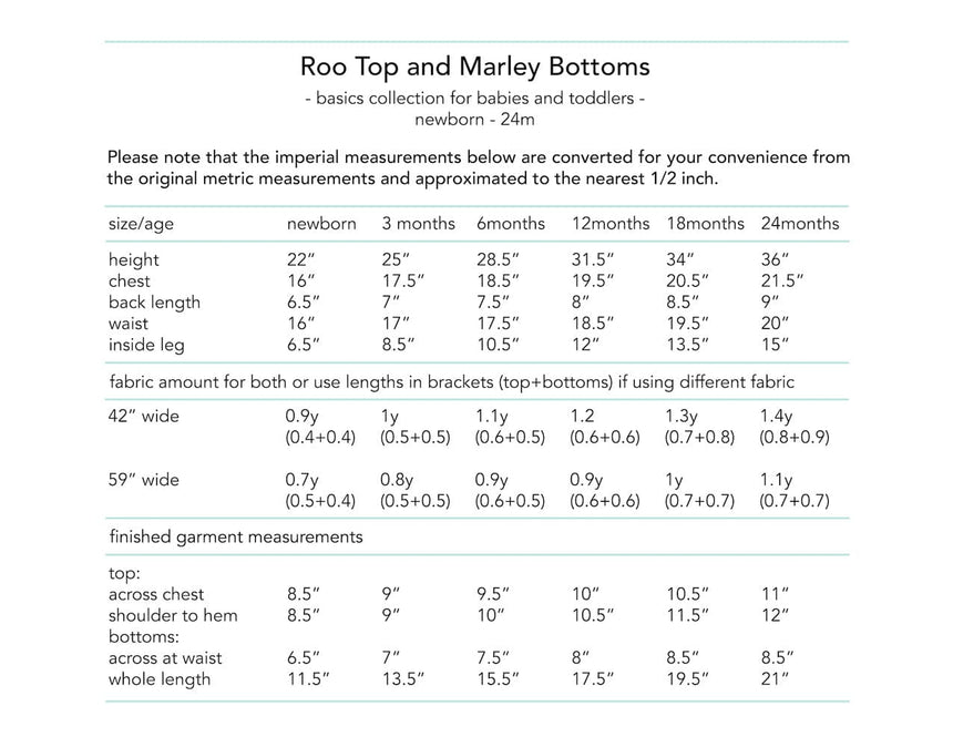 Dhurata Davies Children's Clothing Roo Top & Marley Bottoms Sewing Pattern for Babies & Toddlers, Dhurata Davies 80888866