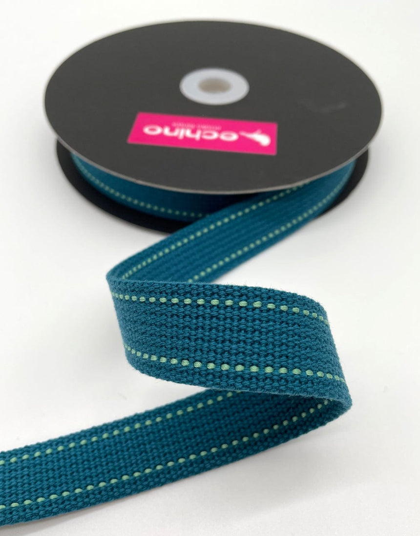 Echino Webbing Turquoise Echino Japanese Webbing Tape 4907895175379