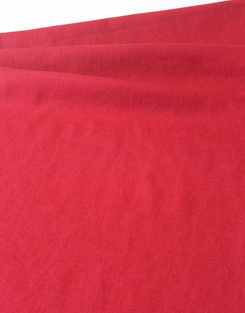 Not Specified Linen Red / Plain Red Linen Fabric 04414.010-0012