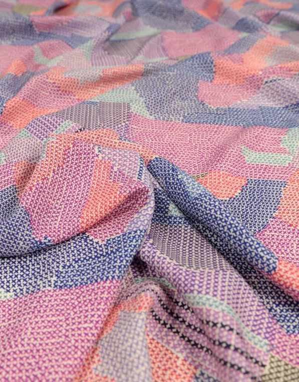 Fabric Godmother EcoVero Viscose Pink / Abstract Ada Crepe EcoVero Viscose Fabric 14875