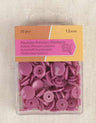 Not Specified Buttons Dark Fuchsia Plastic Snap Buttons 12mm, Box of 30 pieces 3589721299933 3589721299933