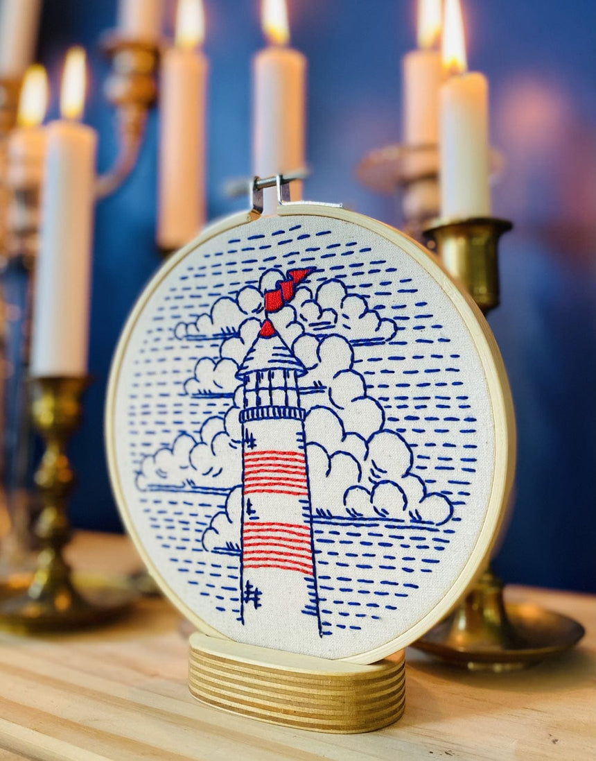 Hook Line & Tinker Embroidery Lighthouse Embroidery Kit, Hook Line & Tinker 11587