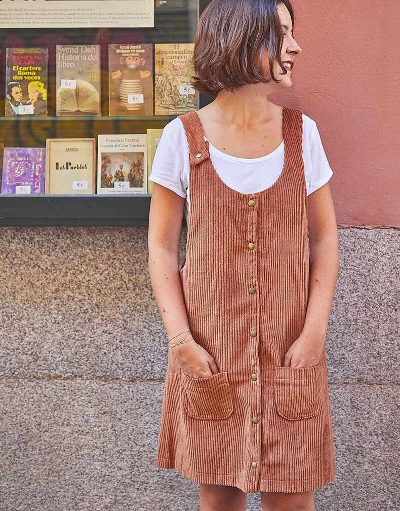 Ikatee Dresses Woman's Toronto Pinafore Dress Sewing Pattern, Ikatee 3760278991284