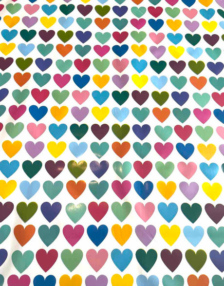 Kitsch Kitchen Oilcloth Hearts, Kitsch Kitchen Mexican Oilcloth Fabric 12816