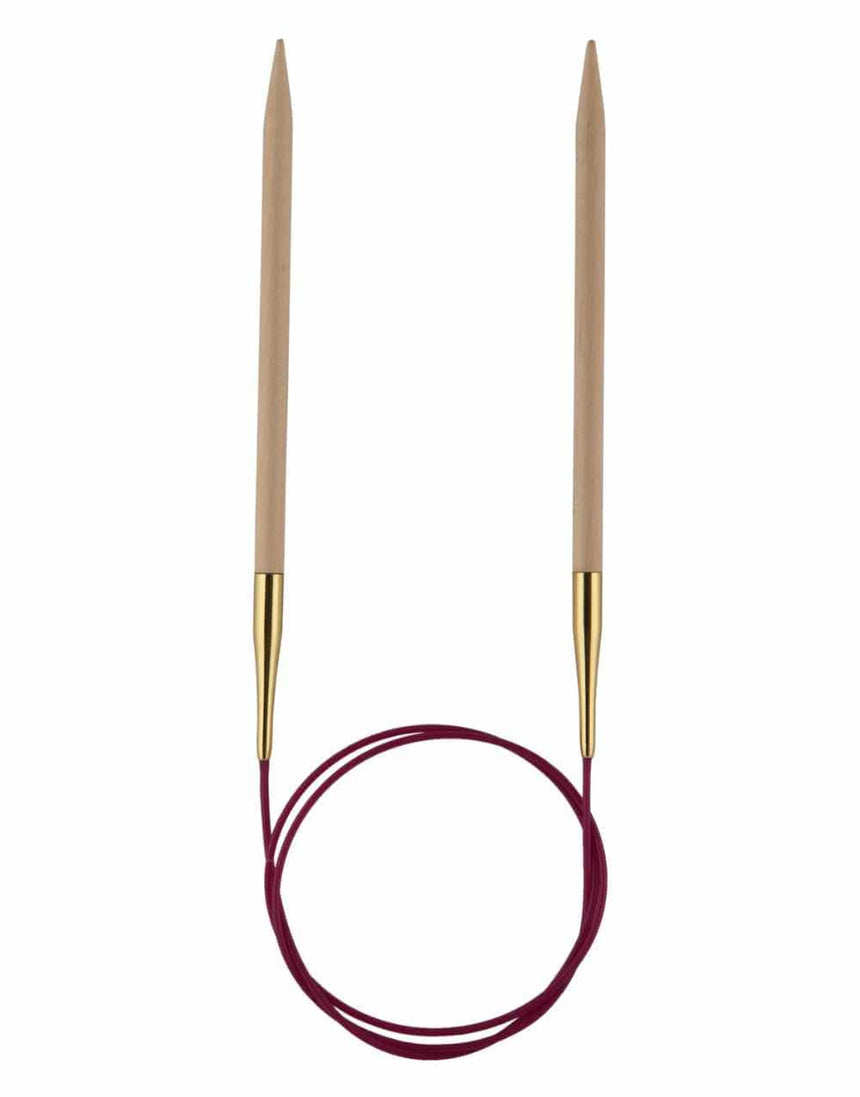 Knit Pro Knitting Needles & Accessories Knit Pro Basix Wooden Circular Needle, 100cm x 6.5mm 8904086220074