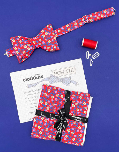 Clothkits Menswear Kits Liberty Fabrics Bow Tie Sewing Kit, Clothkits®