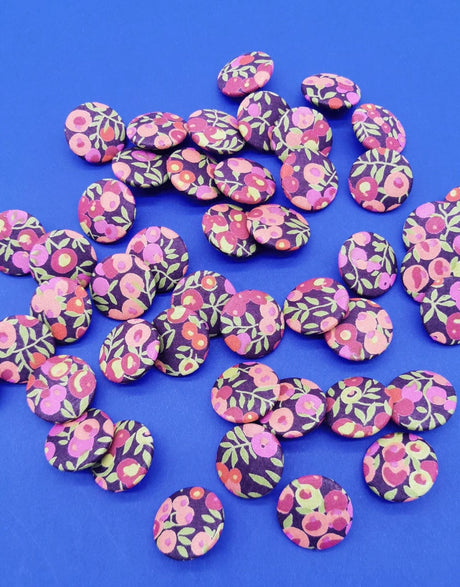 Liberty Fabrics Buttons Liberty Fabrics Shank Button Set 25mm, Wiltshire 13409