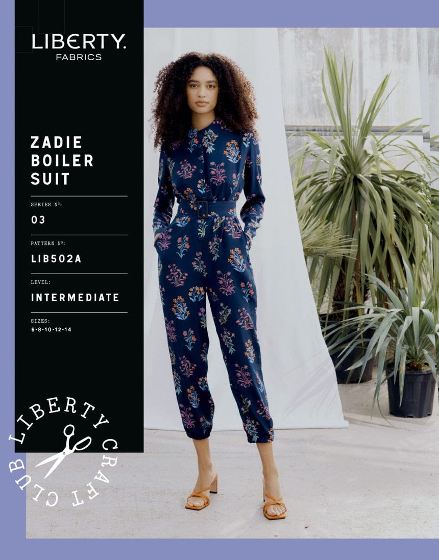 Liberty Fabrics Jumpsuits Zadie Boiler Suit Sewing Pattern, Liberty Fabrics