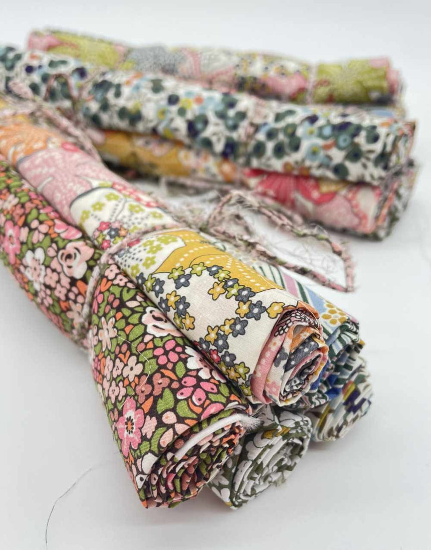 Liberty Fabrics Liberty Fabrics Bundles Pink & Khaki Liberty Fabrics Tana Lawn® Fat Quarter Bundle 14277