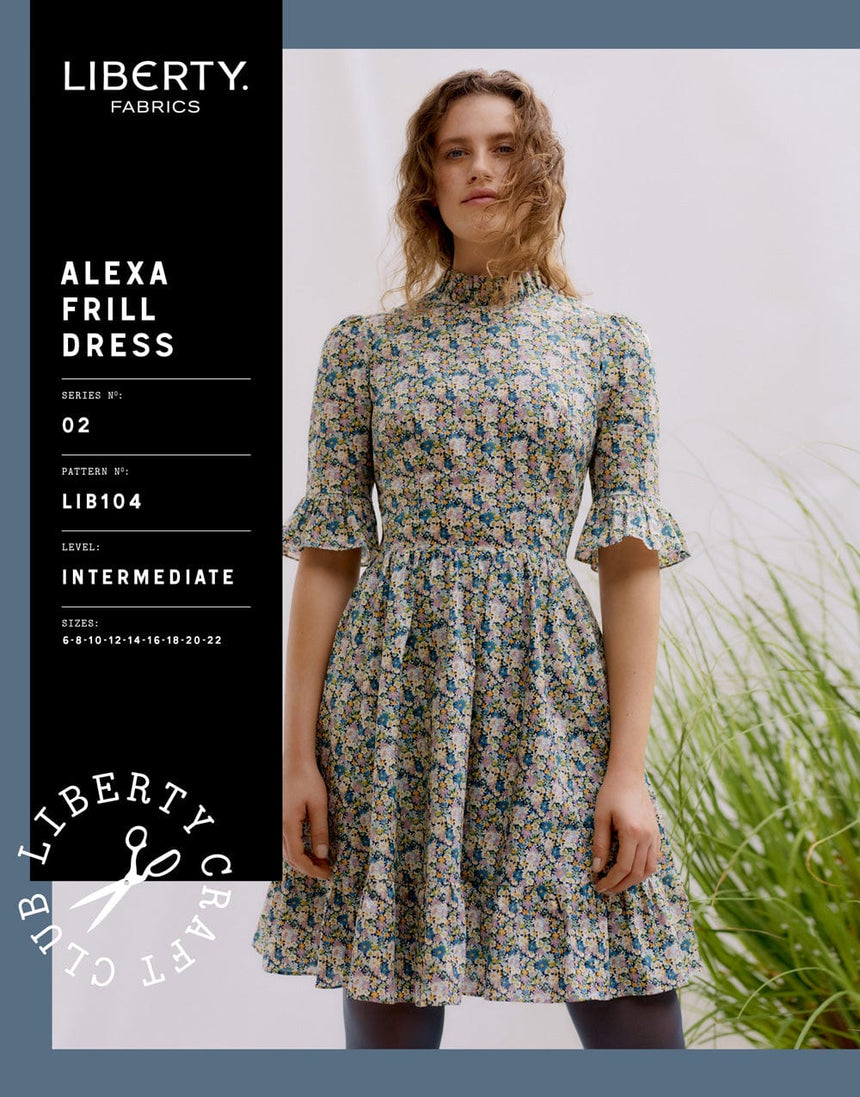 Liberty Fabrics Dresses Alexa Frill Dress Sewing Pattern, Liberty Fabrics 10698