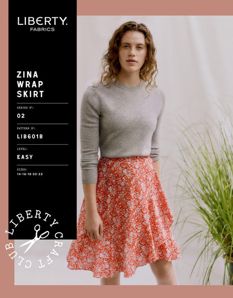 Liberty Fabrics Skirts Zina Wrap Skirt Sewing Pattern, Liberty Fabrics