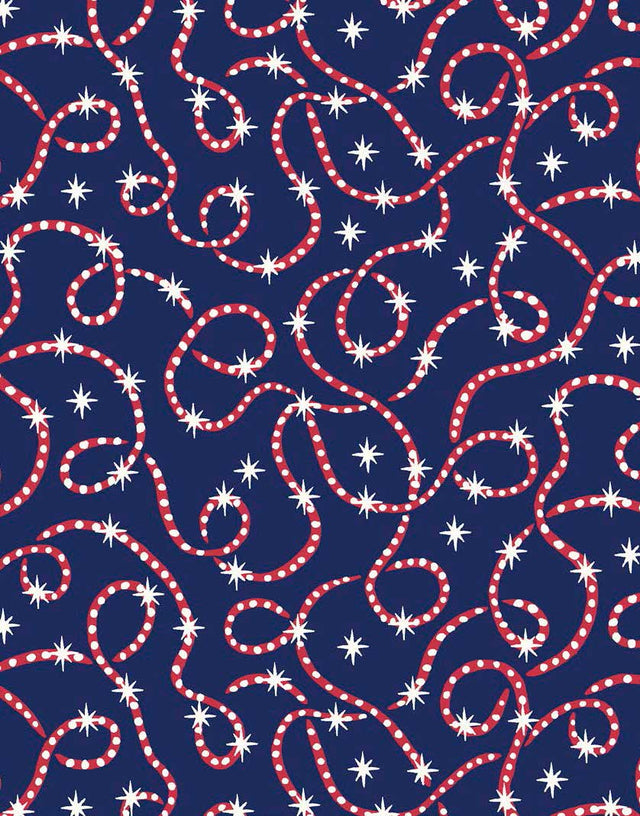 Liberty Fabrics Liberty Fabrics Tana Lawn® Liberty Fabrics Christmas Liberty Fabrics  Christmas Tana Lawn® Festive Sparkle C Blue 11637