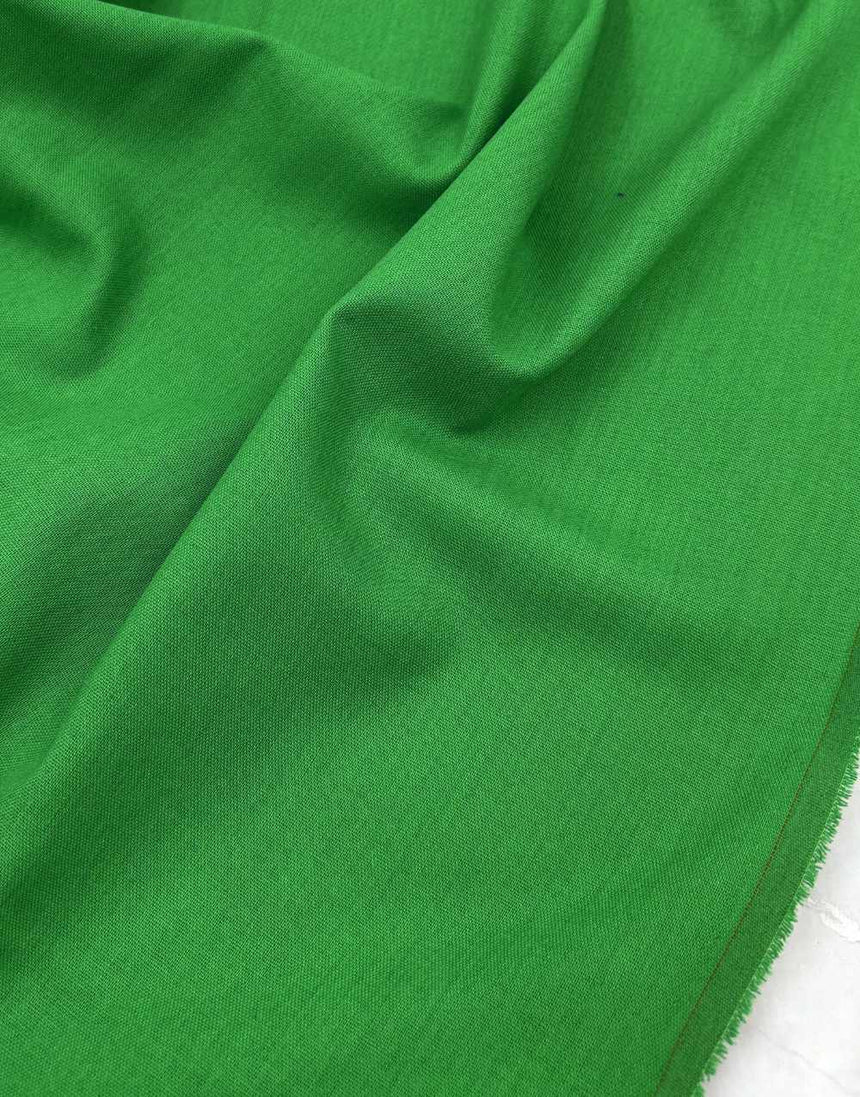 Green Linen Rayon Blend Fabric