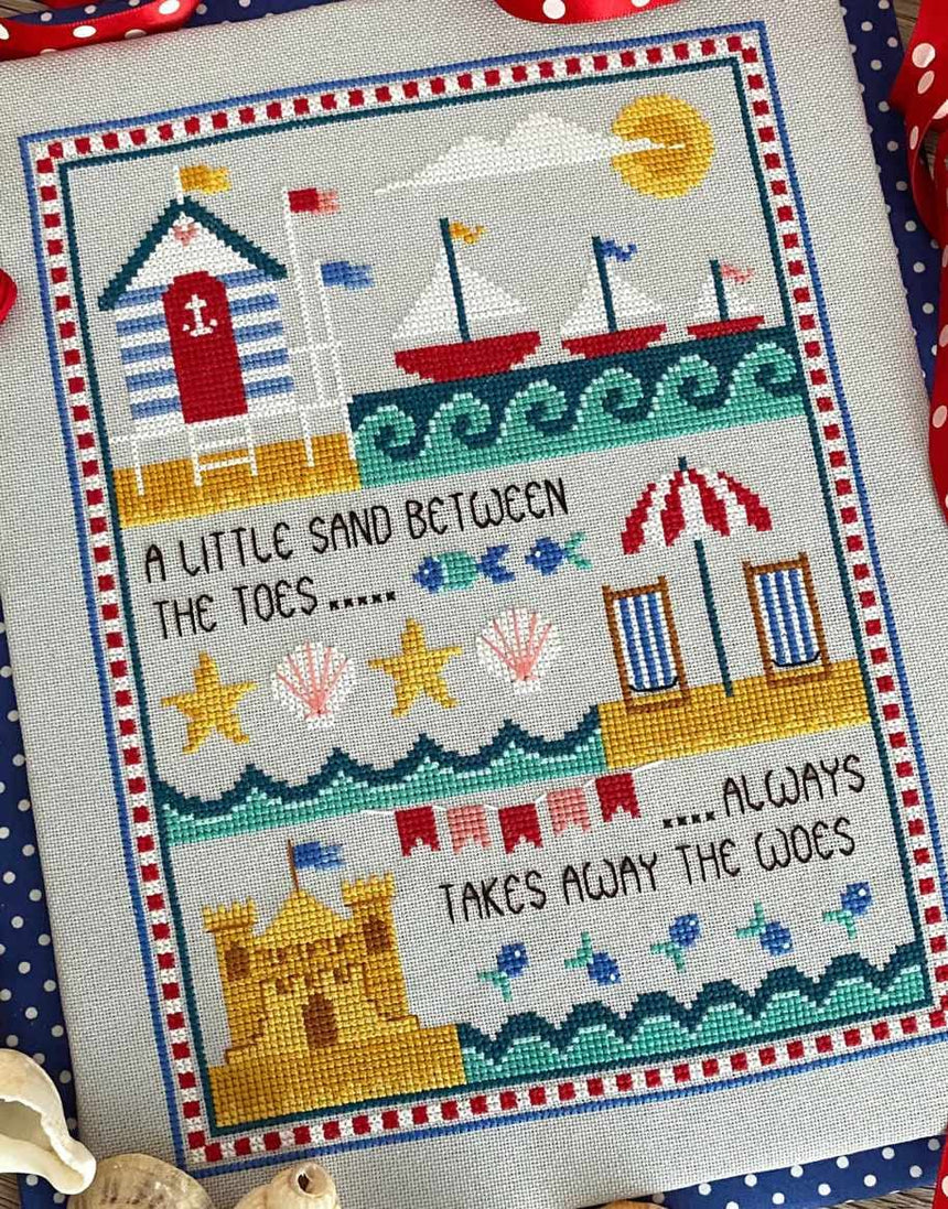 Little Dove Designs Cross Stitch Sun, Sea and Sand Sampler Cross Stitch Kit 14914