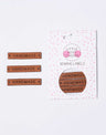 Little Rosy Cheeks Labels Whiskey Tan Handmade, Leather Labels - Pack of 3 12650