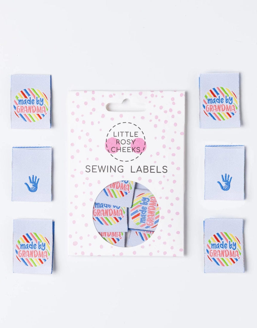 Little Rosy Cheeks Labels Made by Grandma, Woven Labels - Pack of 6 14715