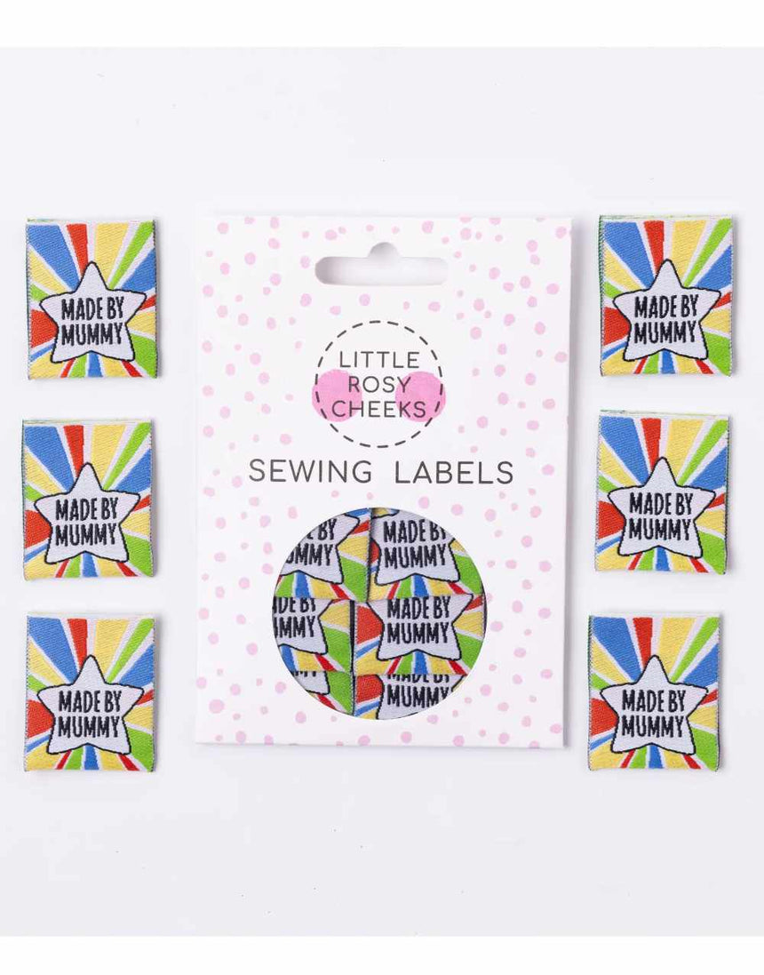 Little Rosy Cheeks Labels Mummy's Star, Woven Sewing Labels - Pack of 6 13948